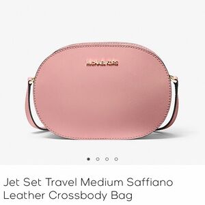 NWT Jet Set Travel Medium Saffiano Leather Crossbody Bag